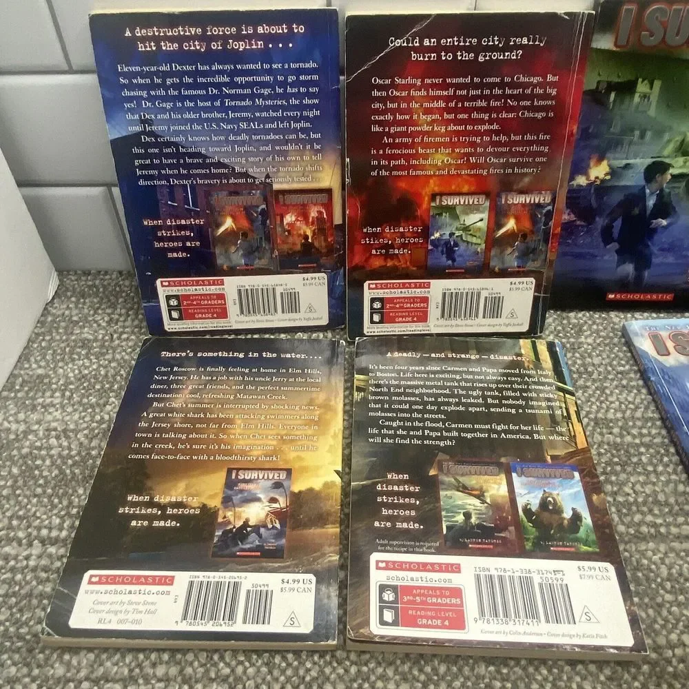 I Survived Book Set 12 Books‎ Elementary Middle Literacy